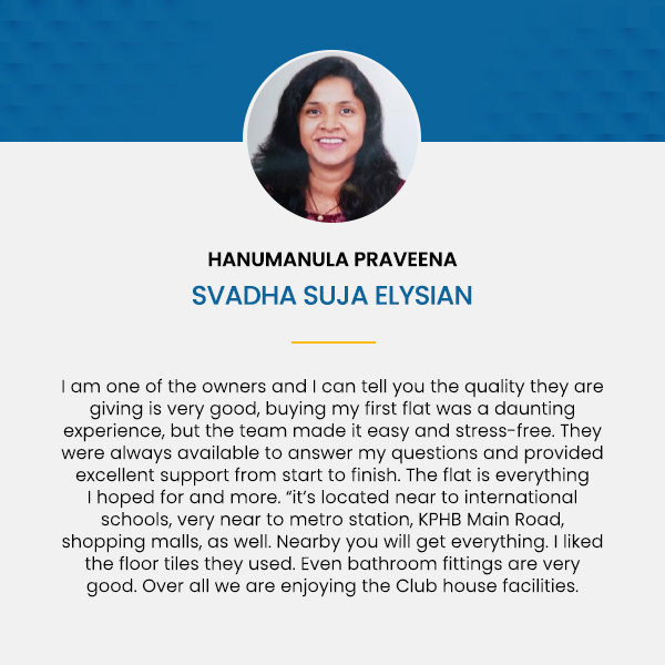 Hanumanula praveena Testimonials