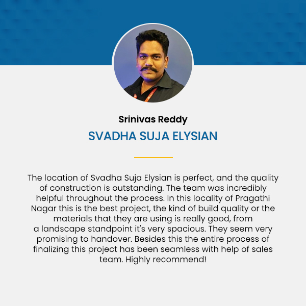 Srinivas reddy testimonials